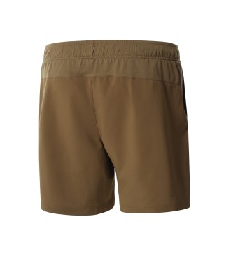 Pantaloncini Corti Uomo Cotone Marrone Chiaro