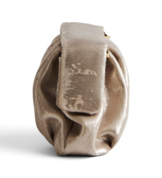 THEMOIRè Athenea Pochette Soft Lurex sac beige
