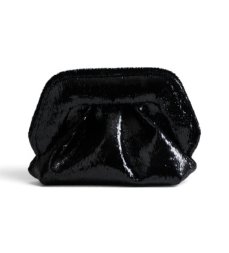THEMOIRè Bios Small Soft Lurex bag black