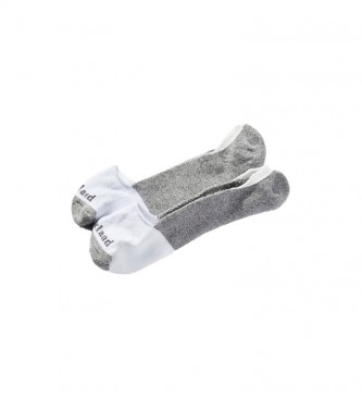 Timberland Pack of 2 Canvas Liner grey socks