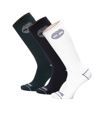 Timberland St med 3 par Bowden-strmper, grn, navy, hvid