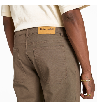 Timberland Pantaloni marroni Sandown a 5 tasche
