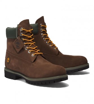 Costa vagón Portal Timberland Botas de piel 6 Inch Premium marrón oscuro - Tienda Esdemarca  calzado, moda y complementos - zapatos de marca y zapatillas de marca