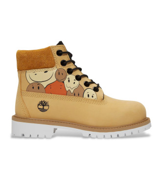 Timberland Stivali in pelle impermeabile premium da 6 pollici, gialli