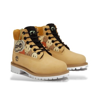 Timberland 6-calowe wodoodporne skórzane buty premium żółte