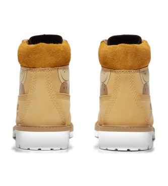 Timberland 6-calowe wodoodporne skórzane buty premium żółte