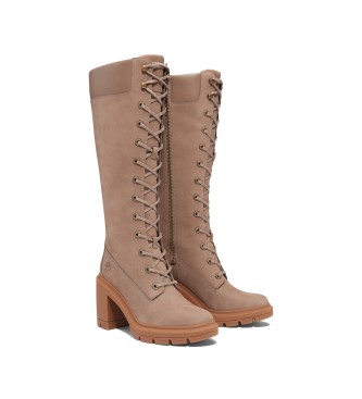 Timberland Botas de piel con cordones 14 Inch Allington Heights Taupe 