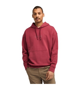 Timberland Sweatshirt mit Kapuze und Logo auf dem Rcken rot