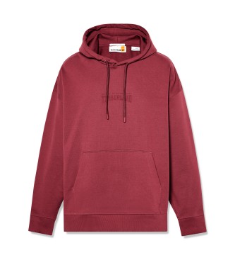 Timberland Sweatshirt mit Kapuze und Logo auf dem Rcken rot