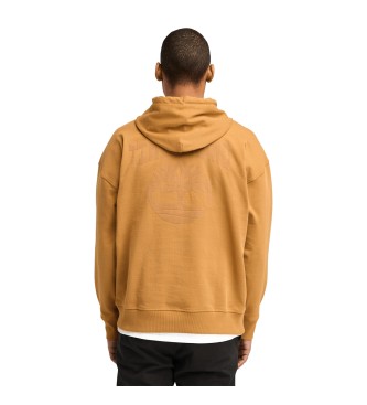 Timberland Sweatshirt mit Kapuze und Logo auf dem Rcken gelb