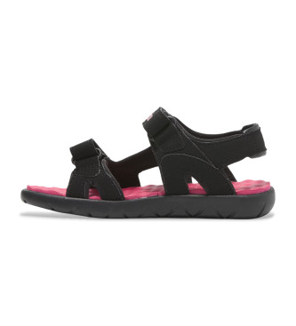 Timberland Perkins Row Double Strap Sandals Black