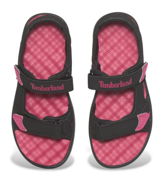 Timberland Perkins Row Double Strap Sandals Black