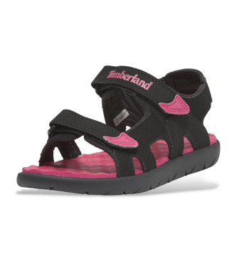 Timberland Perkins Row Double Strap Sandals Black