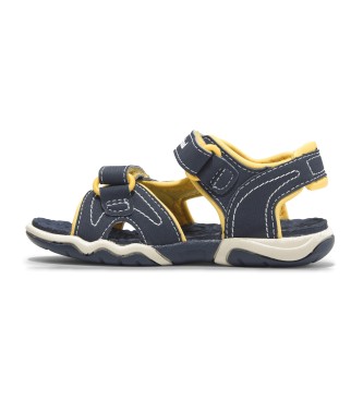 Timberland Adventure Seeker leather sandals with heel strap blue