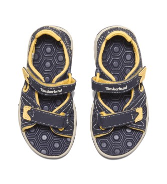 Timberland Sandlias de couro Adventure Seeker com tira no calcanhar azul