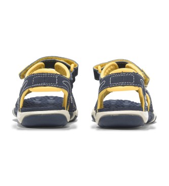 Timberland Sandali con cinturino sul tallone in pelle blu Adventure Seeker