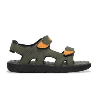 Timberland Perkins Row Grn Leder Fersenriemen Sandalen