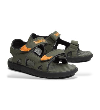 Timberland Perkins Row Grn Leder Fersenriemen Sandalen