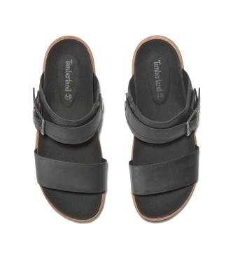 Timberland Amalfi Vibes double straps leather sandals black