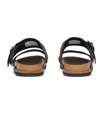 Timberland Amalfi Vibes double straps leather sandals black