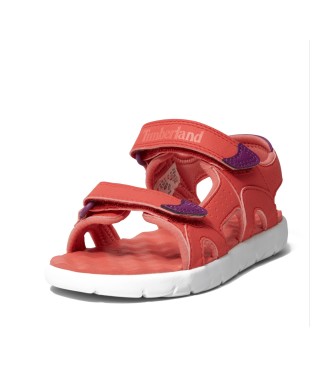 Timberland Perkins Row Red Heel Strap Sandals