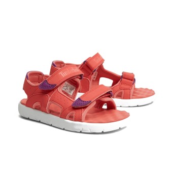 Timberland Perkins Row Red Heel Strap Sandals