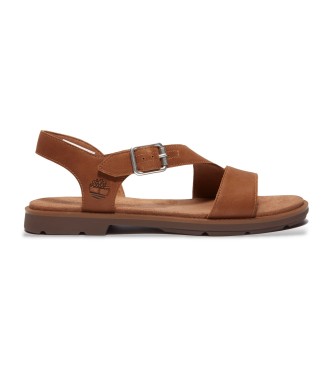 Timberland Calista Bay brown leather sandals