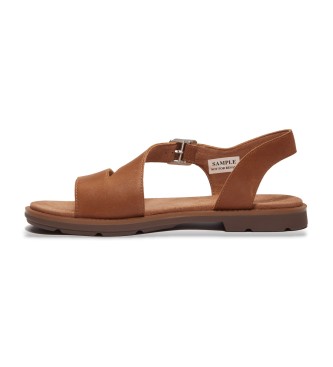 Timberland Calista Bay brown leather sandals