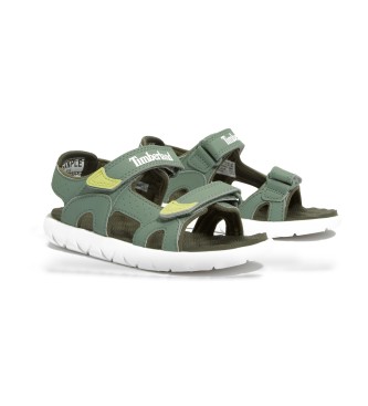 Timberland Perkins Row green leather heel strap sandals