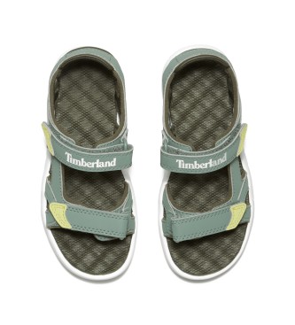 Timberland Sandali con cinturino sul tallone in pelle verde Perkins Row