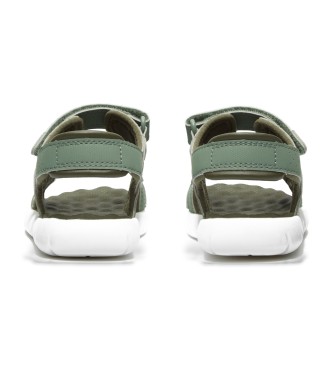 Timberland Perkins Row green leather heel strap sandals