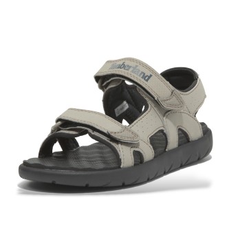 Timberland Perkins Row taupe leren sandalen met hielriem