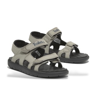 Timberland Perkins Row taupe leren sandalen met hielriem