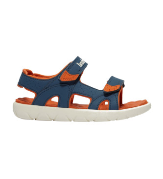 Timberland Perkins Row marineblaue Ledersandalen mit Fersenriemen