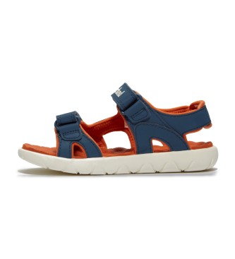 Timberland Perkins Row marine leren sandalen met hielriem