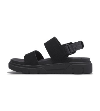 Timberland Greyfield leather sandals with back strap black