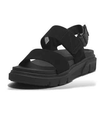 Timberland Greyfield leather sandals with back strap black