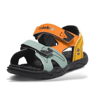 Timberland Sandlias de couro Adventure Seeker com tira no calcanhar multicoloridas