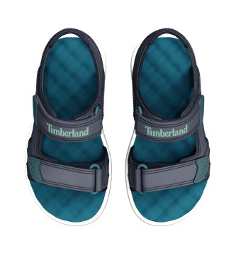 Timberland Perkins Row usnjeni sandali s trakom za peto modri 