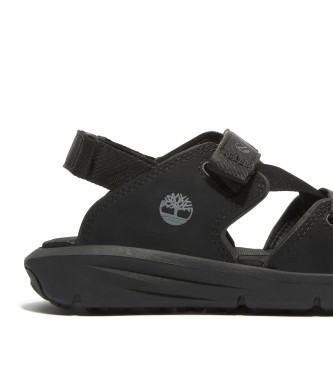 Timberland Sandlias de couro com tira no calcanhar Motion Dune preto