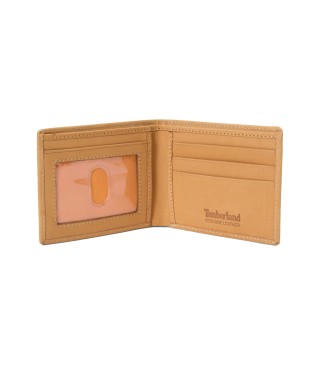 Timberland Set de cartera plegable y llavero marrn