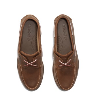 Timberland Chaussures bateau en cuir marron