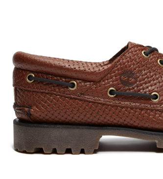 Timberland Authentische Bootsschuhe aus braunem Leder