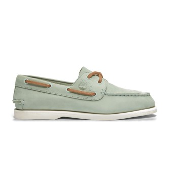 Timberland Classic leather boat shoes green