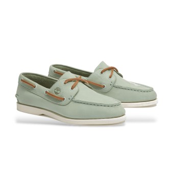 Timberland Classic leather boat shoes green