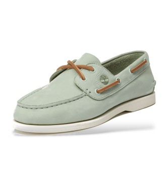 Timberland Classic leather boat shoes green