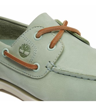 Timberland Classic leather boat shoes green
