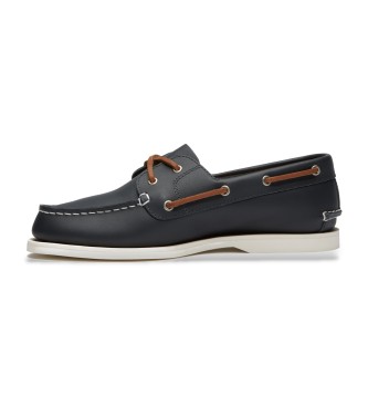 Timberland Classic navy leather boat shoes