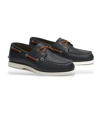 Timberland Classic navy leather boat shoes