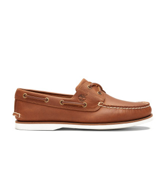 Timberland Brown leather boat shoes